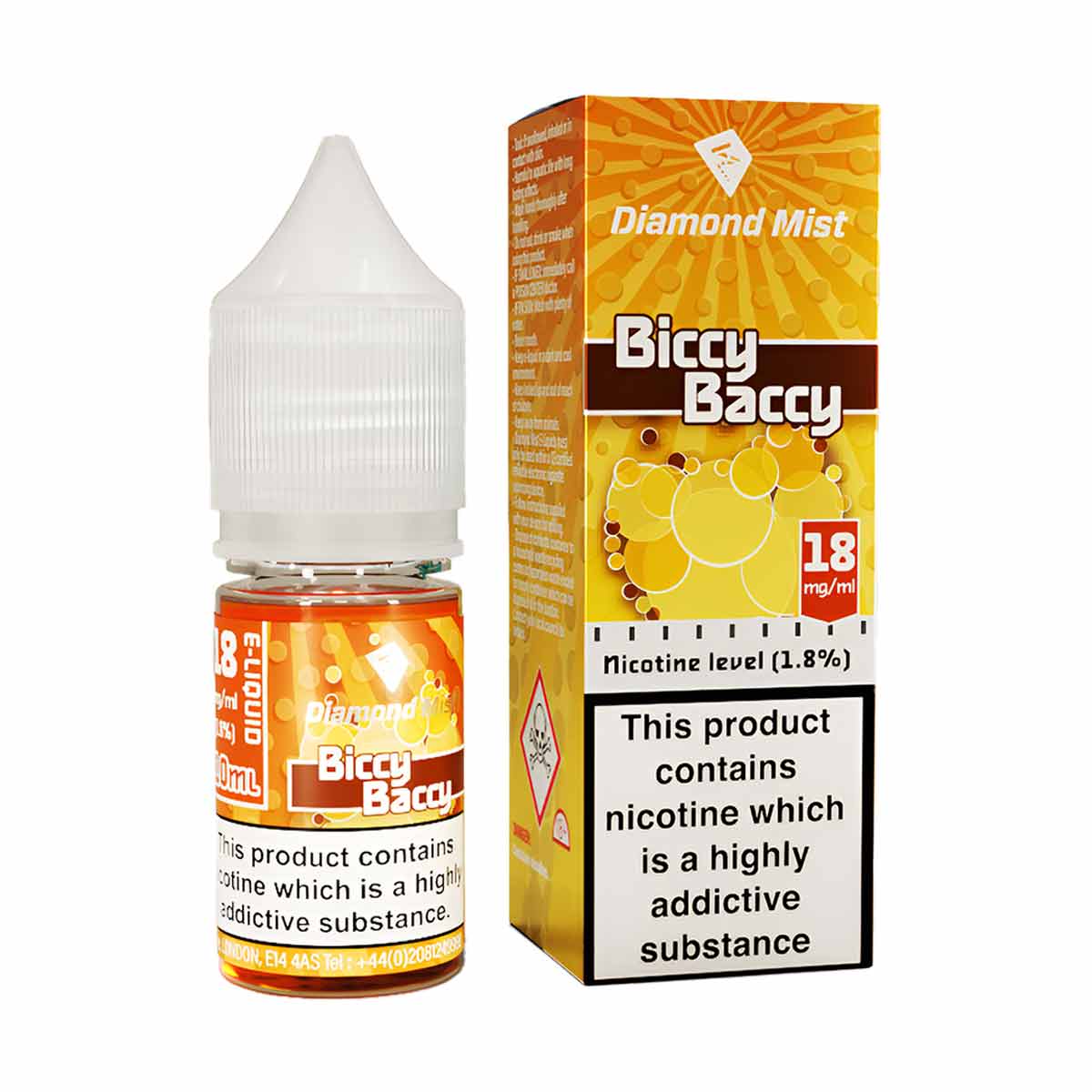 Biccy Baccy Diamond Mist 50/50 Nic Salt E-Liquid
