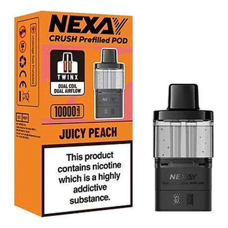 Juicy Peach Nexay Crush 10K Prefilled Pods