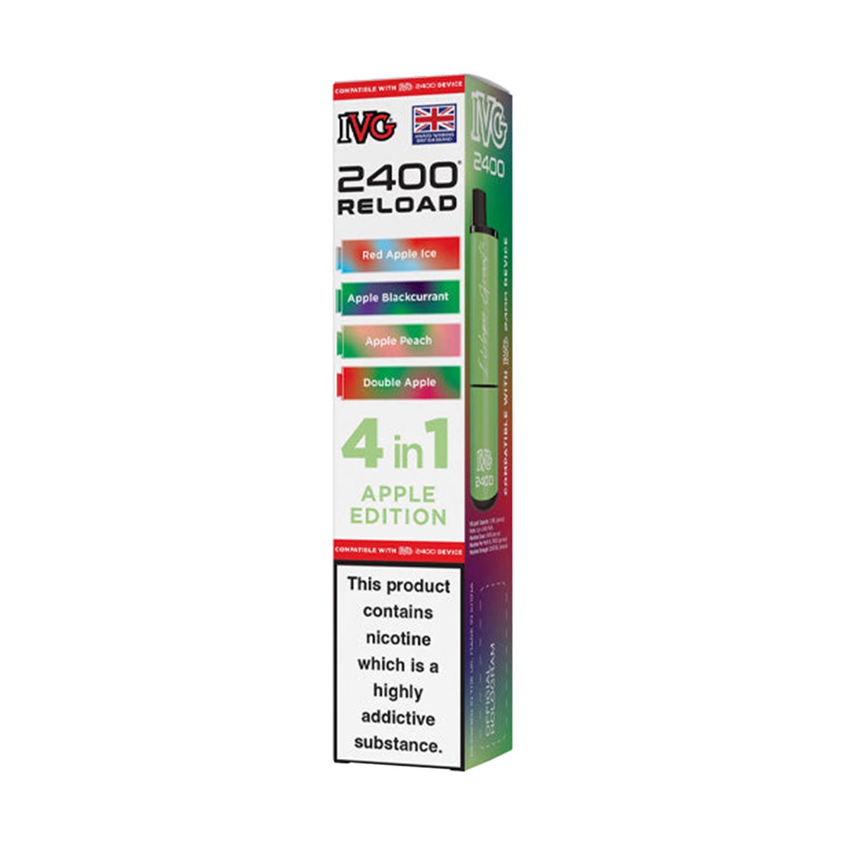 IVG 2400 Reload Pods 4 in 1 Pack
