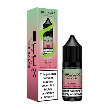 Apple Peach elux legend nic salts 10ml