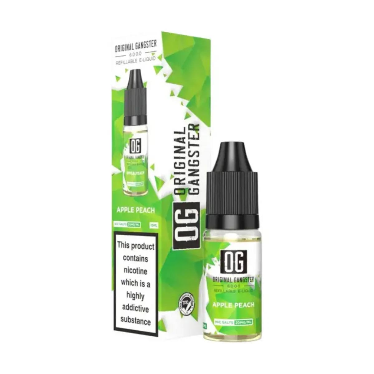 Apple Peach OG Original Gangster 6000 10ml Nic Salt E-liquid