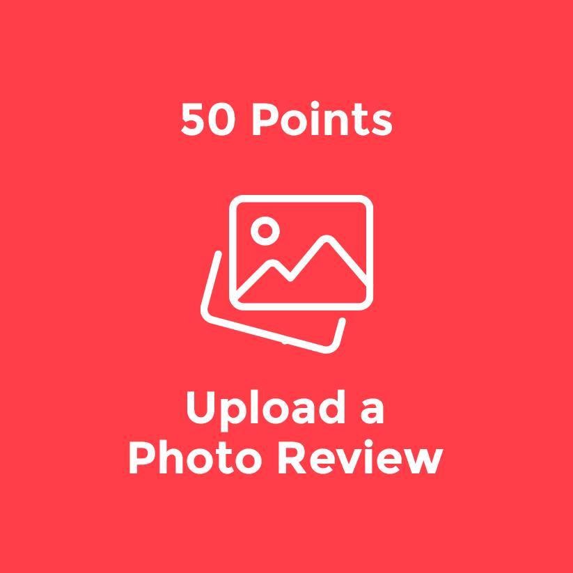 50 points photo review upload