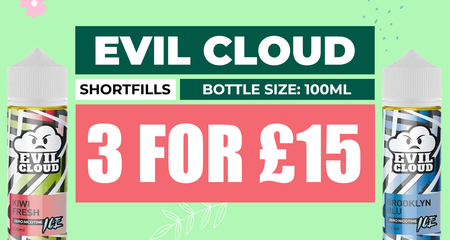 Evil Cloud Shortfills 100ml Flavours