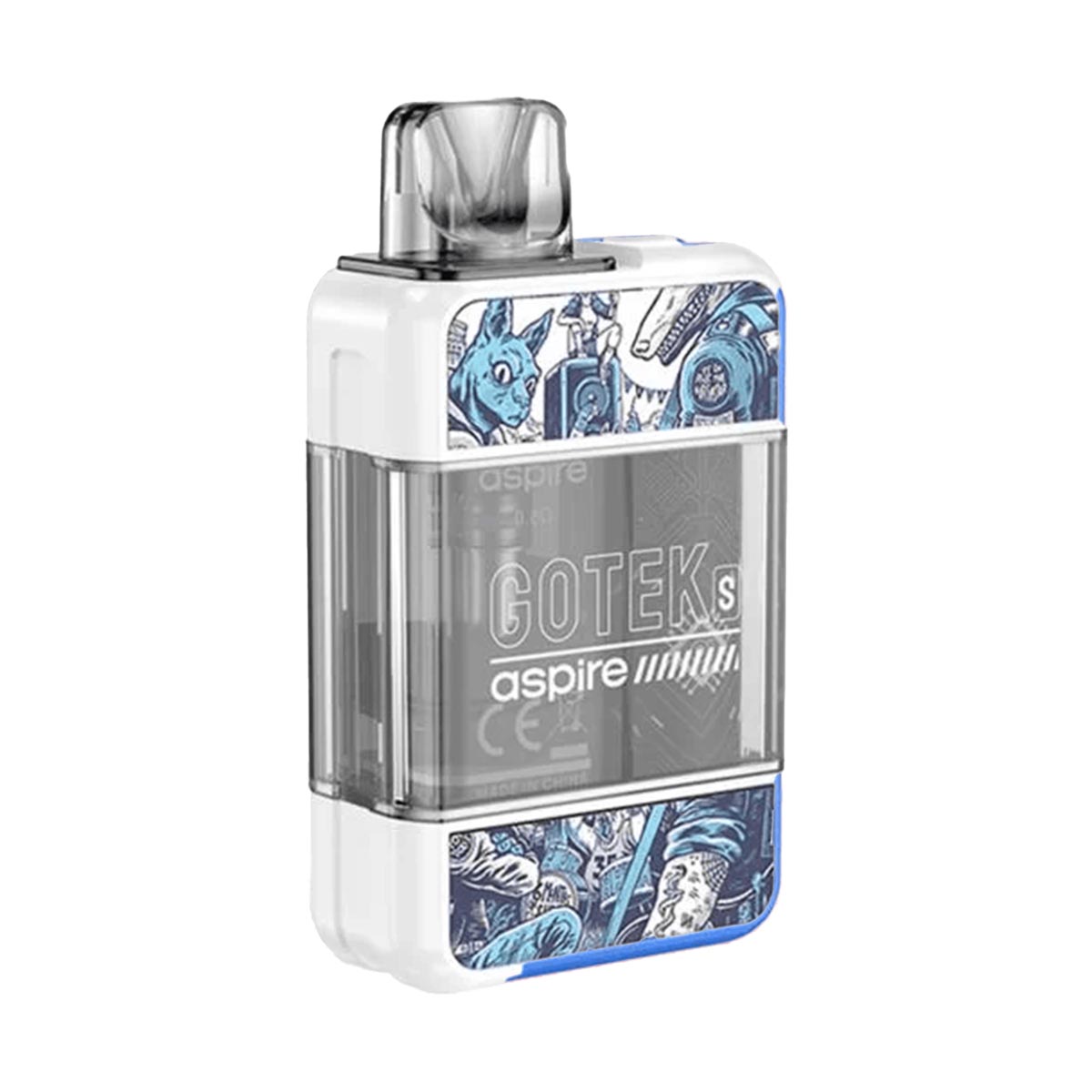 White aspire Gotek S vape kit