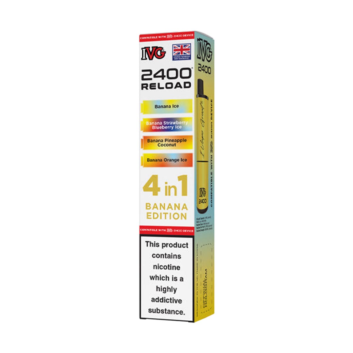 IVG 2400 Reload Pods 4 in 1 Pack