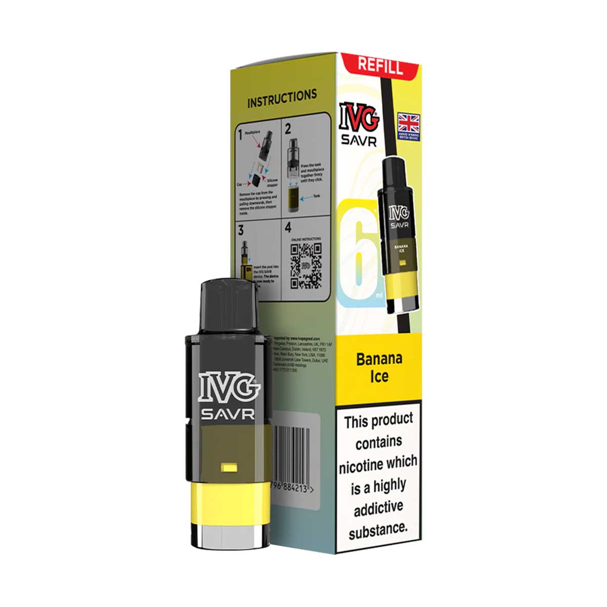 IVG SAVR Prefilled Pod + Refill Container