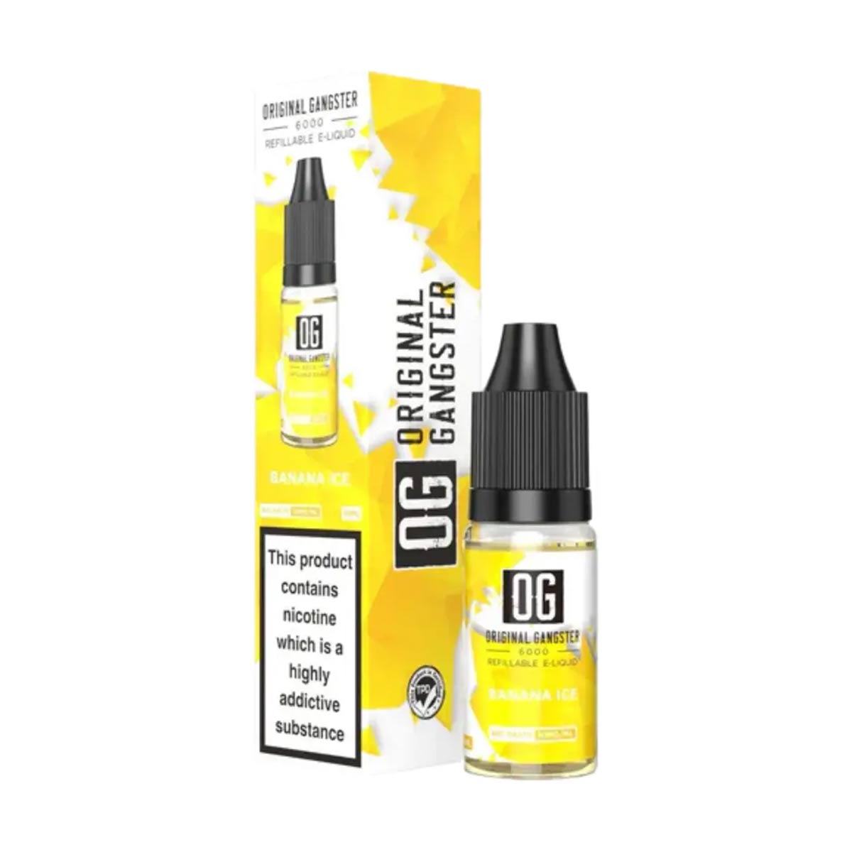 Banana Ice OG Original Gangster 6000 10ml Nic Salt E-liquid