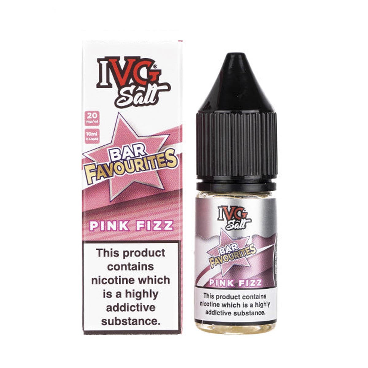 Pink Fizz ivg bar Favourites nic salts 10ml/20mg