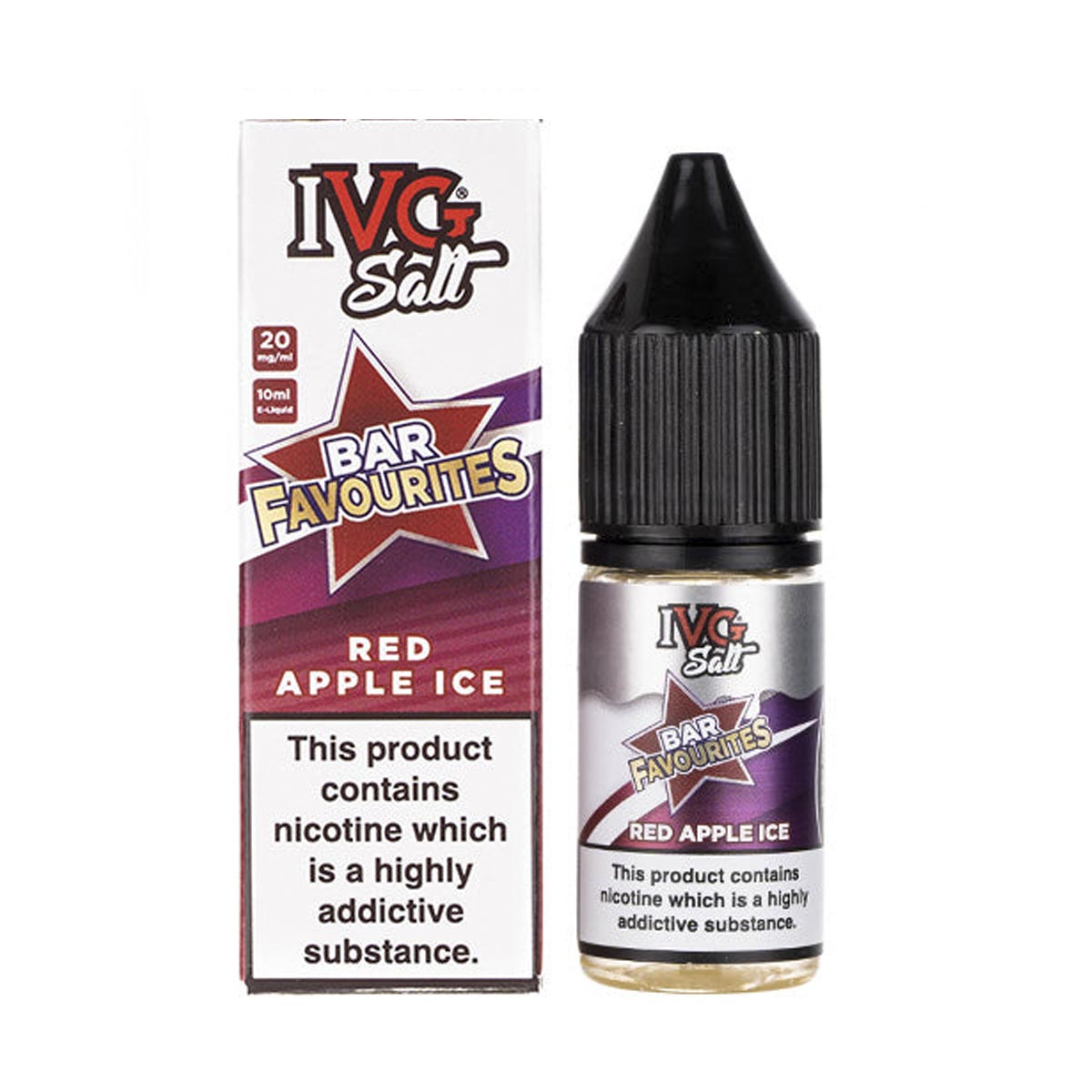 Red Apple Ice ivg bar Favourites nic salts 10ml/20mg