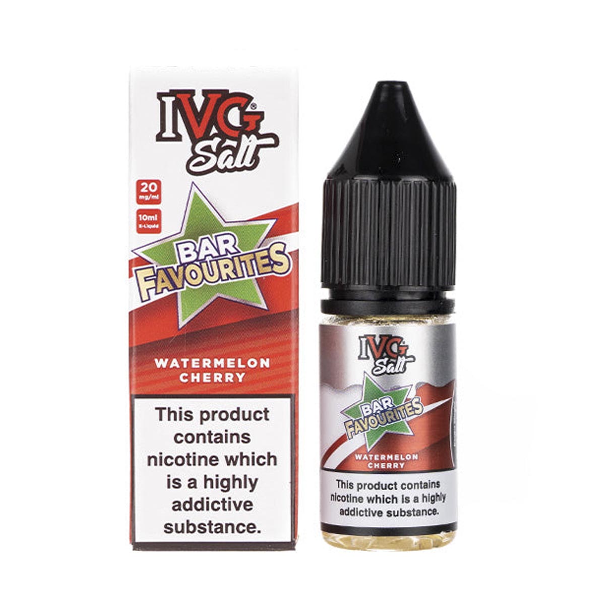 Watermelon Cherry ivg bar Favourites nic salts 10ml/20mg