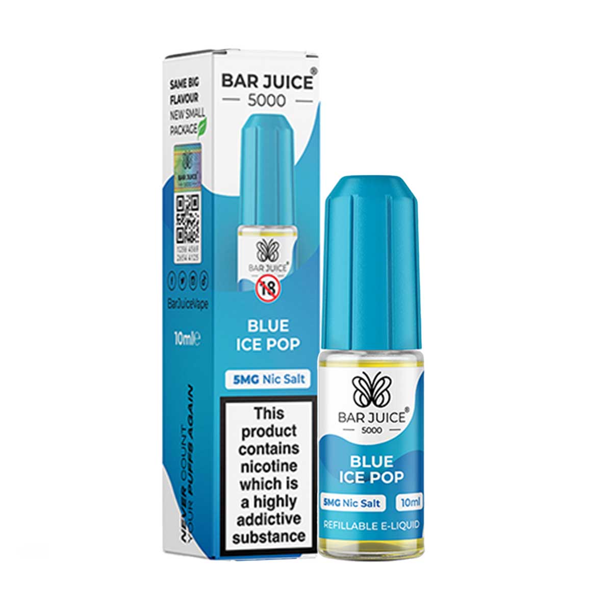 Blue Ice Pop Bar Juice 5000 nic salts 5mg