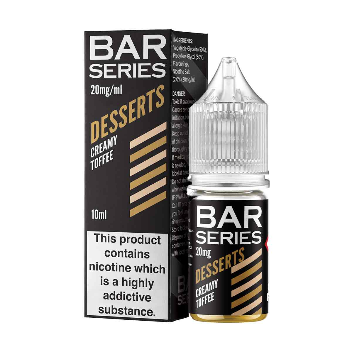 Creamy Toffee Nic Salt E-liquid By Bar Series Desserts
