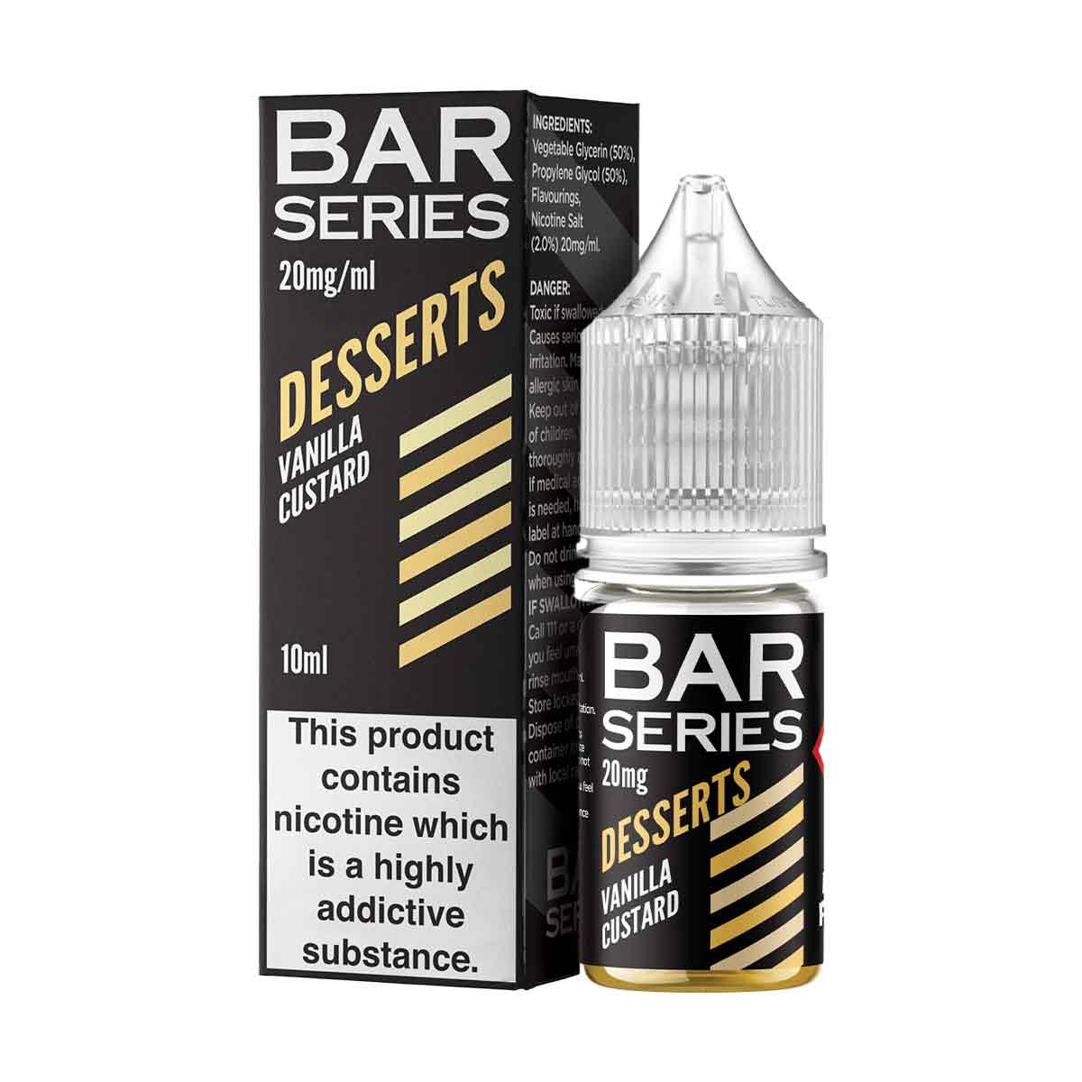 Vanilla Custard Nic Salt E-liquid By Bar Series Desserts | Grey Haze UK Vanilla Custard Nic Salt E-liquid By Bar Series Desserts | Grey Haze UK