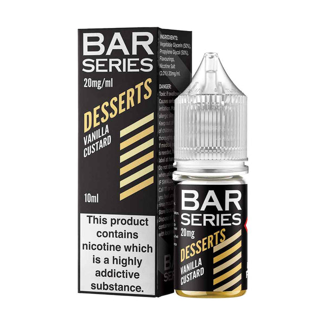 Vanilla Custard bar series Desserts nic salts e liquid 10ml/20mg