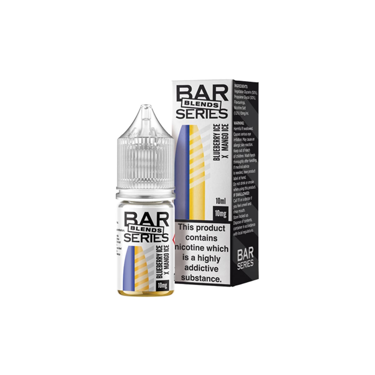 Blueberry Ice X Mango Ice bar series Blends nic salts 10ml/10mg