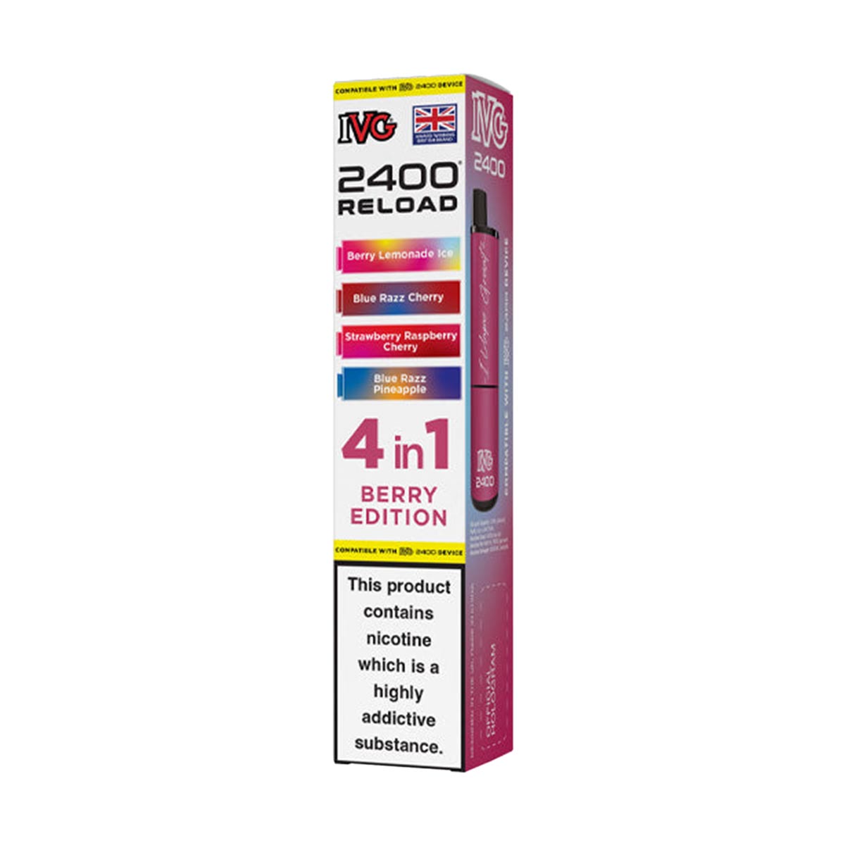 IVG 2400 Reload Pods 4 in 1 Pack