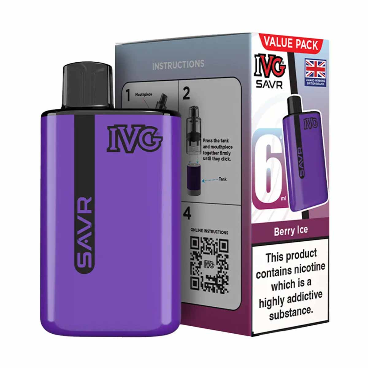 IVG SAVR Prefilled Pod Vape Kit | Disposable Alternative | 4.19 Each | Grey Haze UK IVG SAVR Prefilled Pod Vape Kit | Disposable Alternative | 4.19 Each | Grey Haze UK