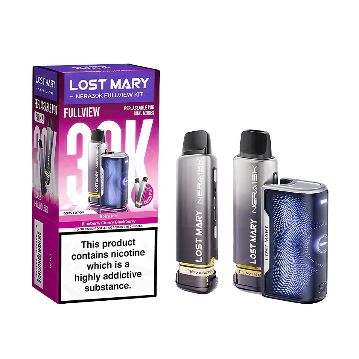 Lost Mary Nera 30K Fullview Prefilled Pod Kit