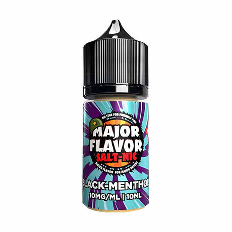 Black Menthol Major Flavor nic salts e liquid 10ml/10mg