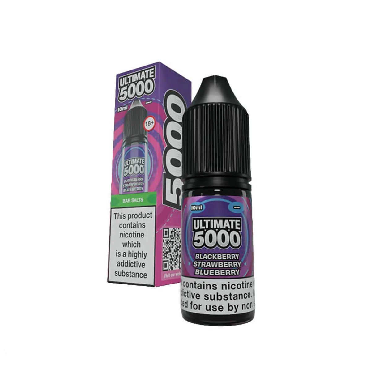 Blackberry Strawberry Blueberry Ultimate 5000 Bar Salts Nic Salt E-Liquid