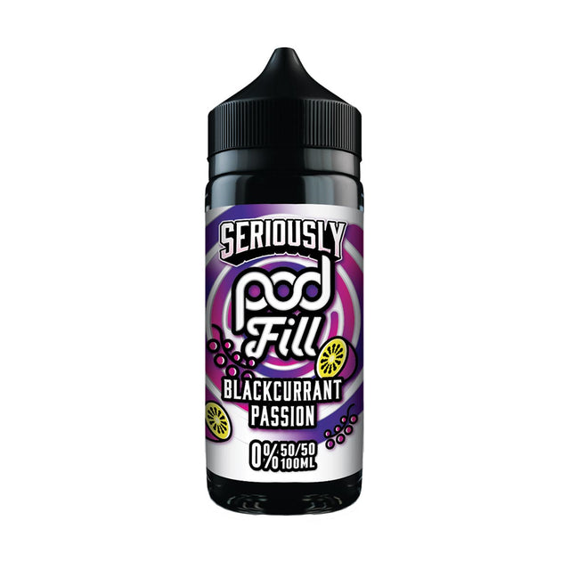 Blackcurrant Passion seriously pod fill shortfill e liquid 100ml