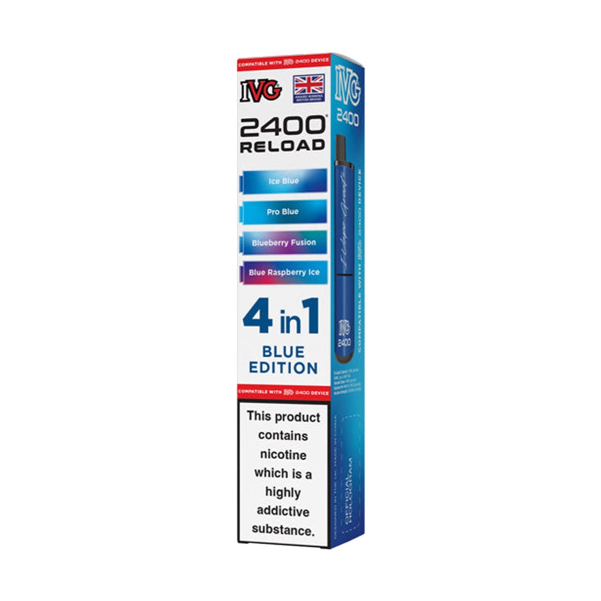 IVG 2400 Reload Pods 4 in 1 Pack