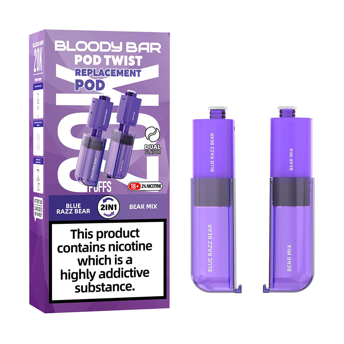 Bloody Bar Pod Twist Prefilled Pods + Refill Container
