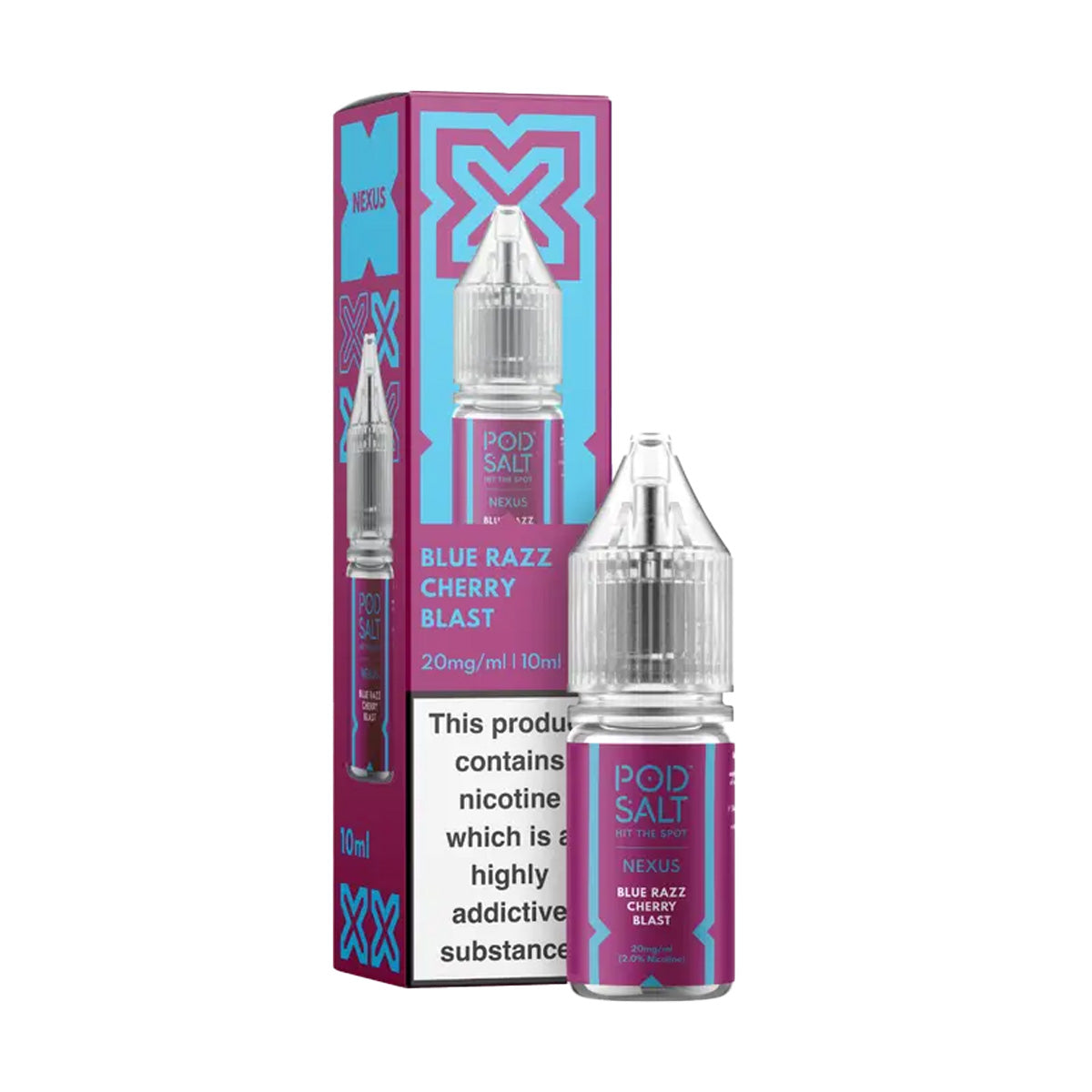 Blue Razz Cherry Blast Nic Salt by Pod Salt Nexus