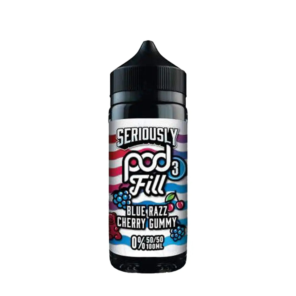 Blue Razz Cherry Gummay Seriously Pod Fill 3 100ml Shortfills