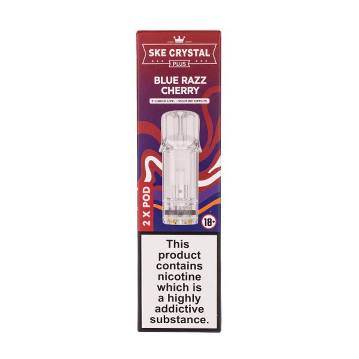 Blue Razz Cherry SKE Crystal Plus Prefilled Pods