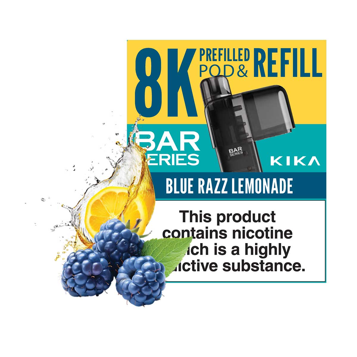 Bar Series Kika 8K Prefilled Pods
