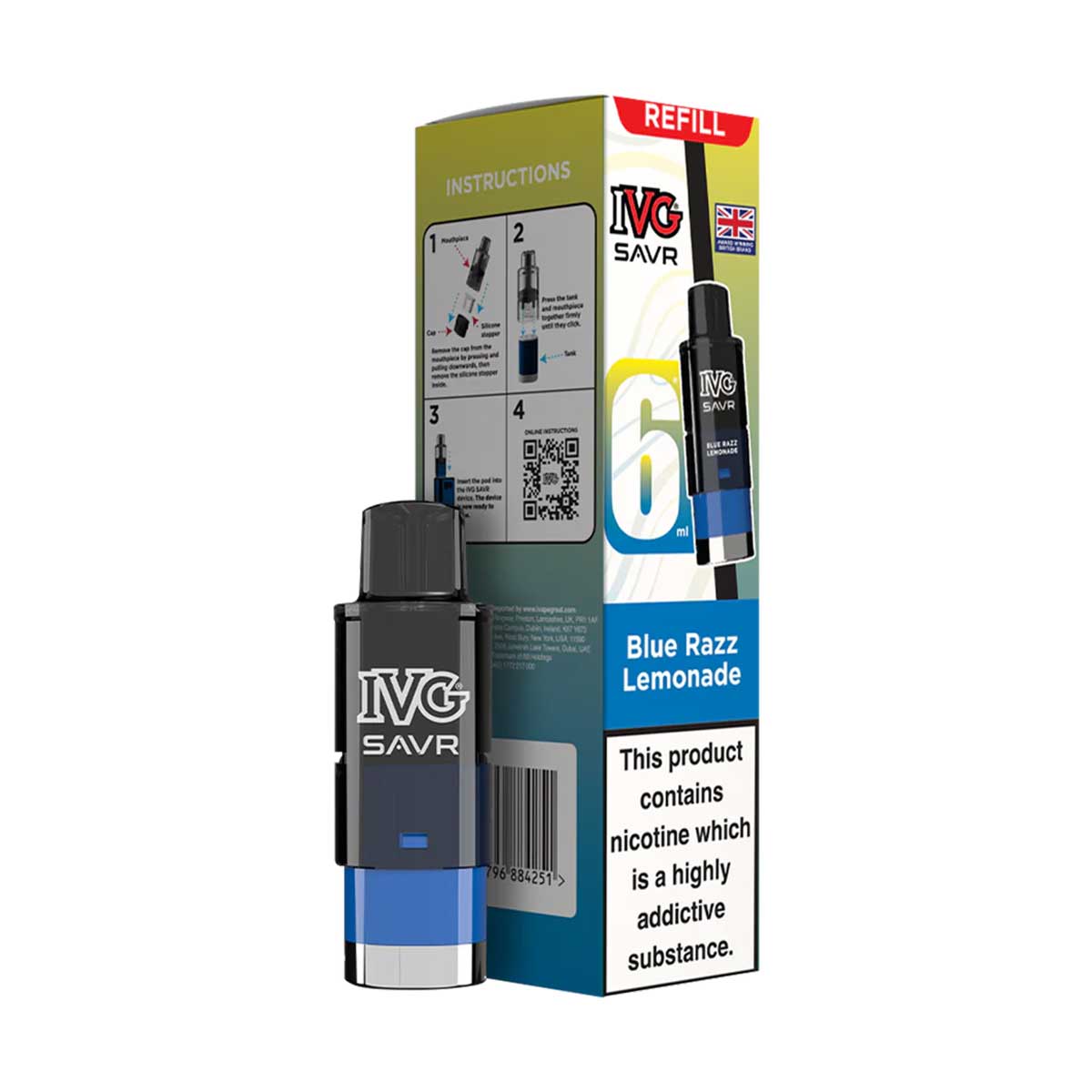 IVG SAVR Prefilled Pod + Refill Container