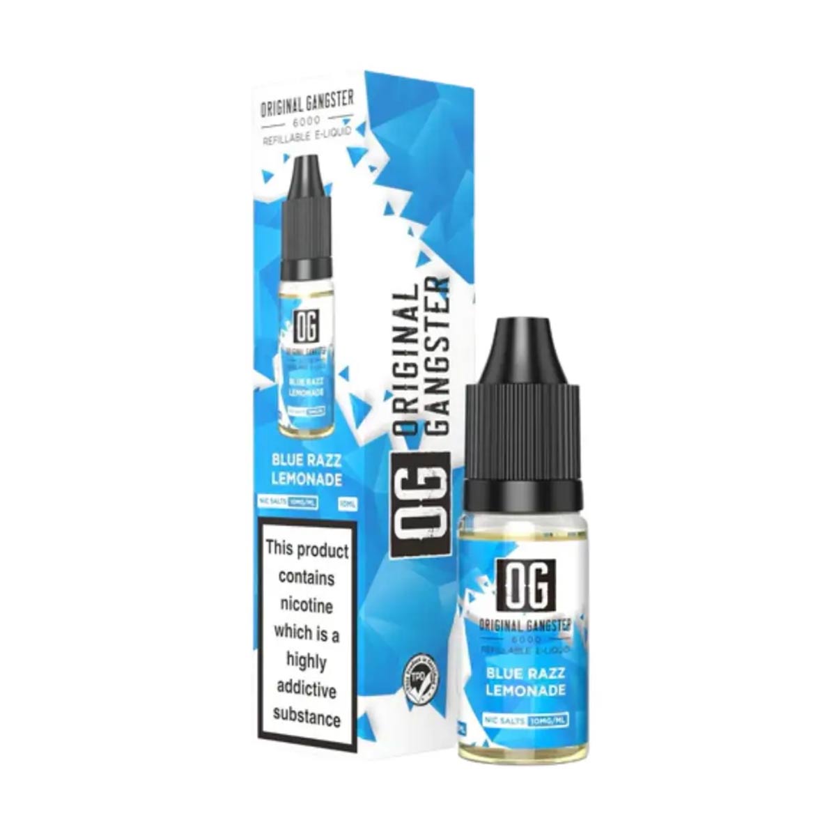Blue Razz Lemonade OG Original Gangster 6000 10ml Nic Salt E-liquid