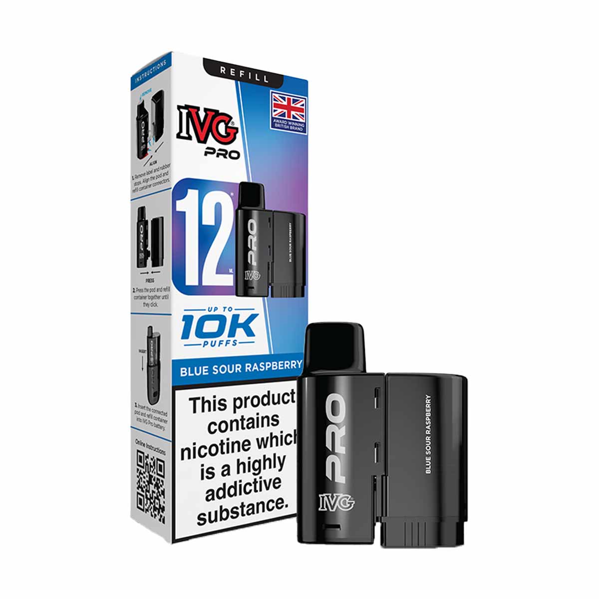 IVG Pro 12 Prefilled Pods + Refill Containers