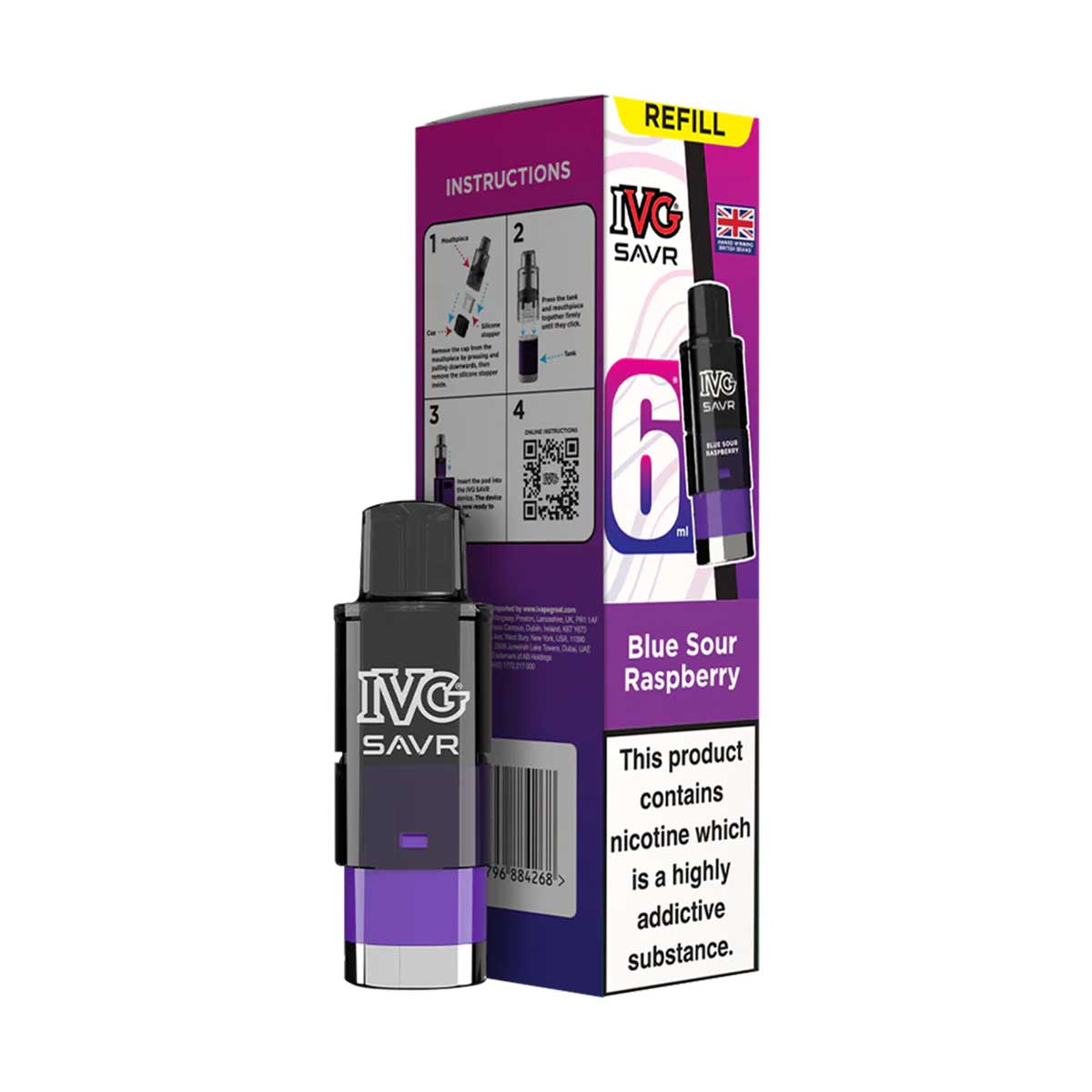 IVG SAVR Prefilled Pod + Refill Container
