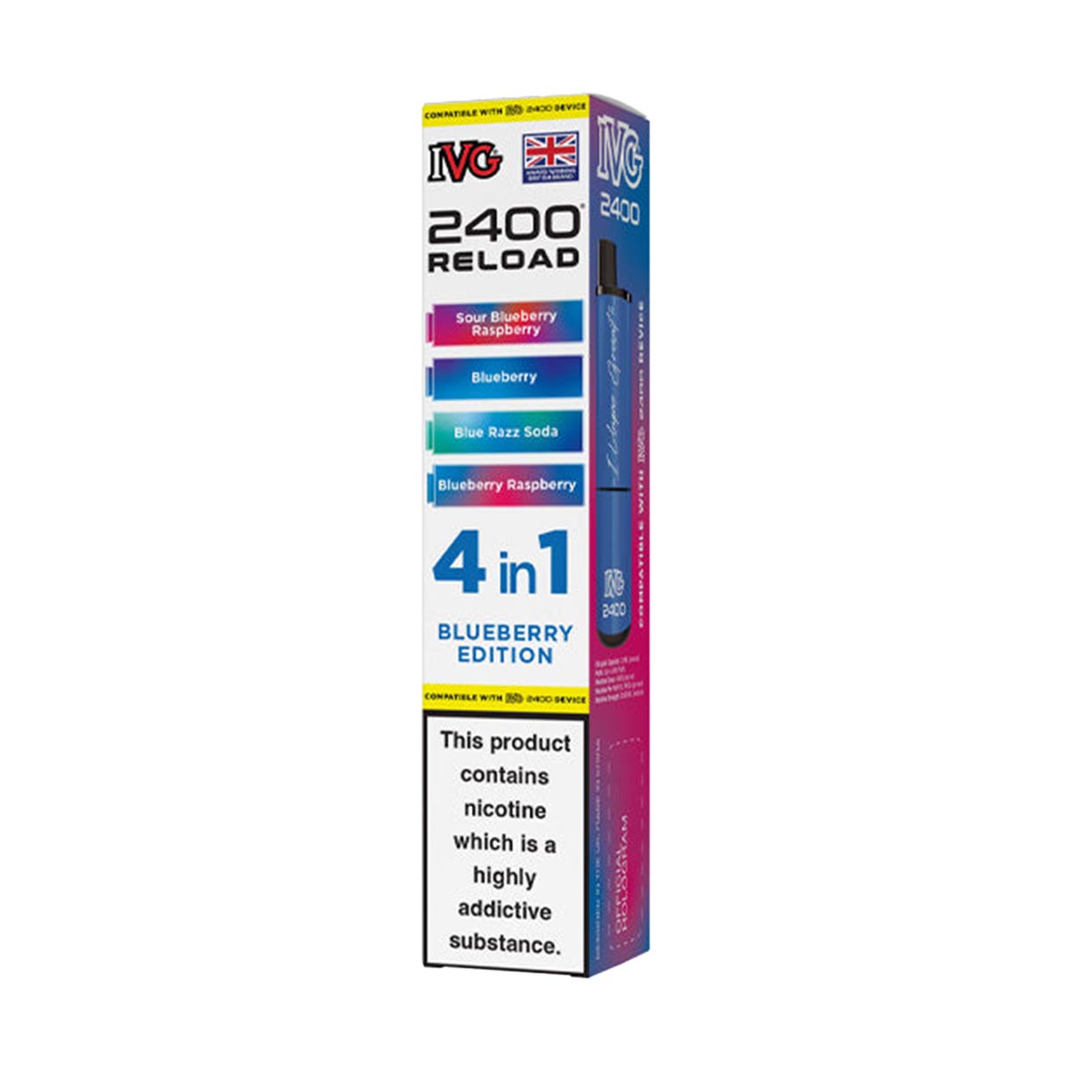 IVG 2400 Reload Pods 4 in 1 Pack