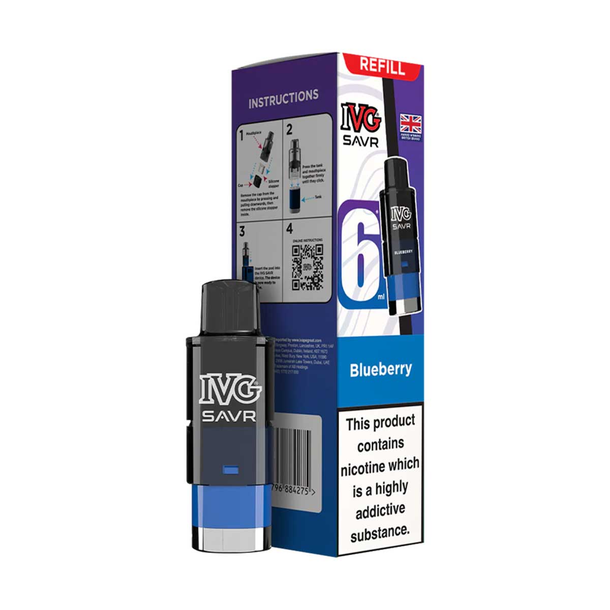 IVG SAVR Prefilled Pod + Refill Container