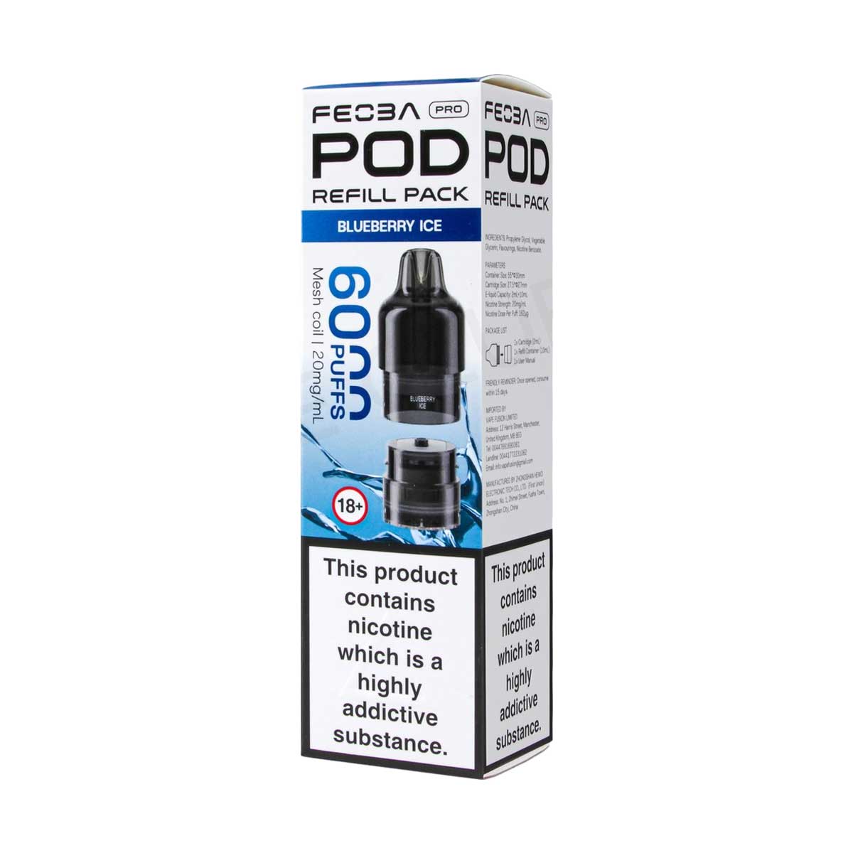 Feoba Pro 6000 Prefilled Pods | 6K Puffs | From $4.99 | Grey Haze UK