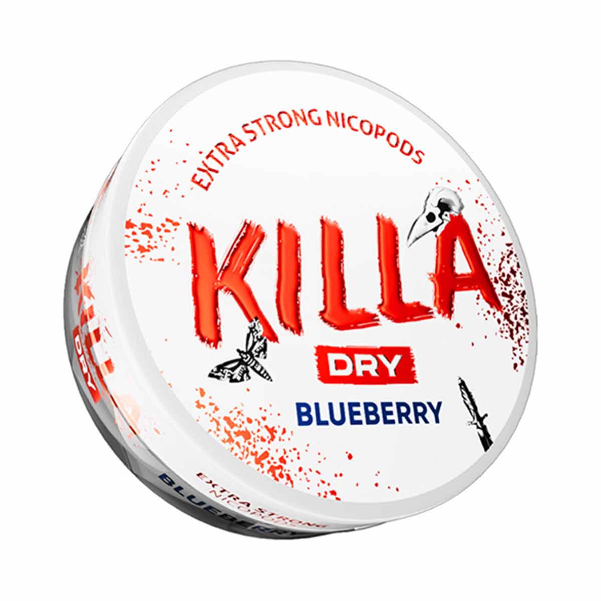 Blueberry Killa Dry Nicotine Snus Pouches