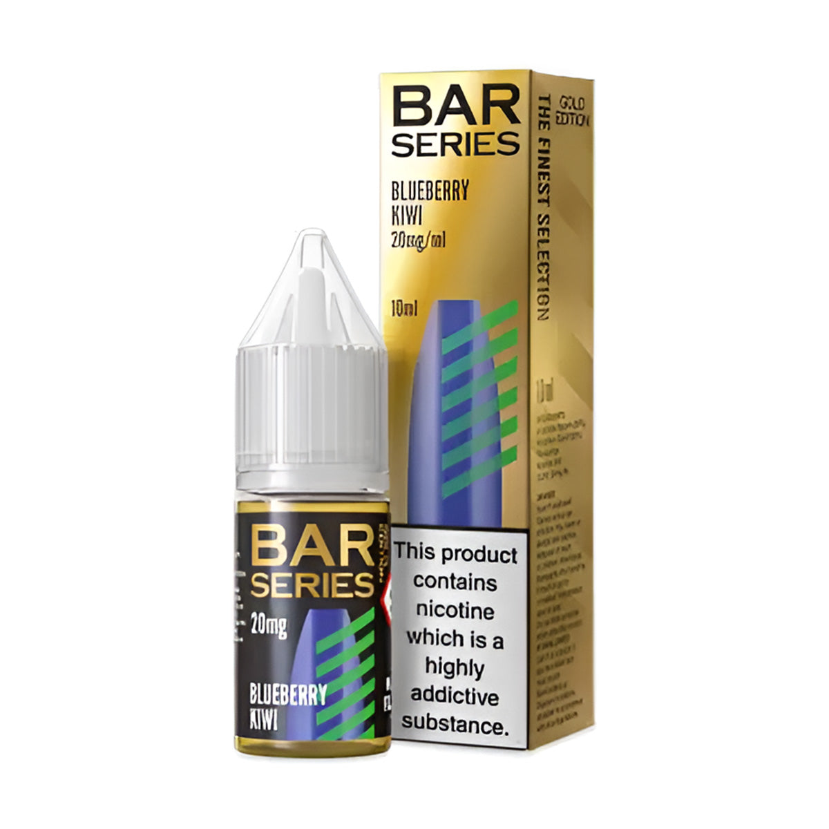 Blueberry Kiwi Nic Salt E-liquid By Bar Series Gold Edition