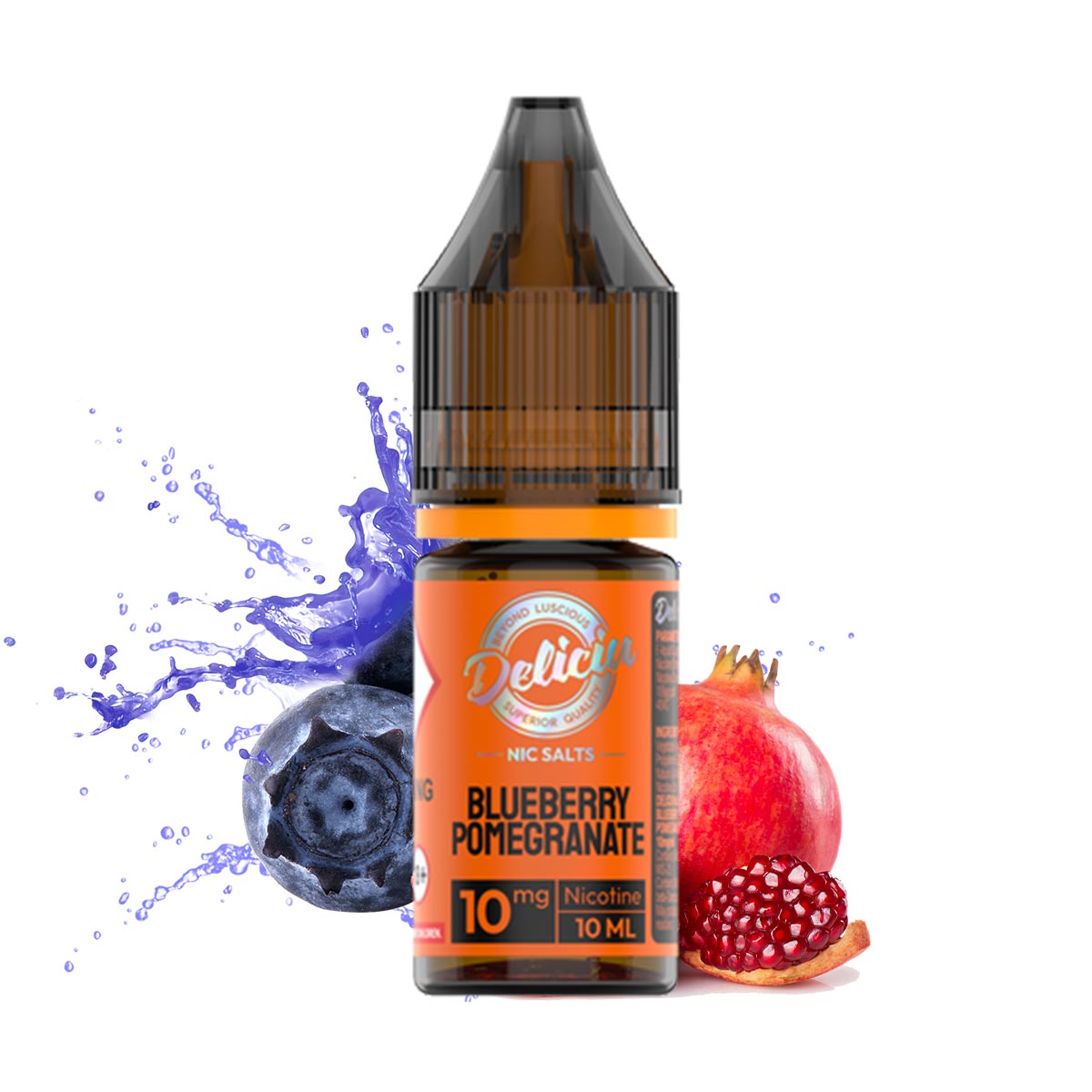 Blueberry Pomegranate Nic Salt E-liquid by Deliciu