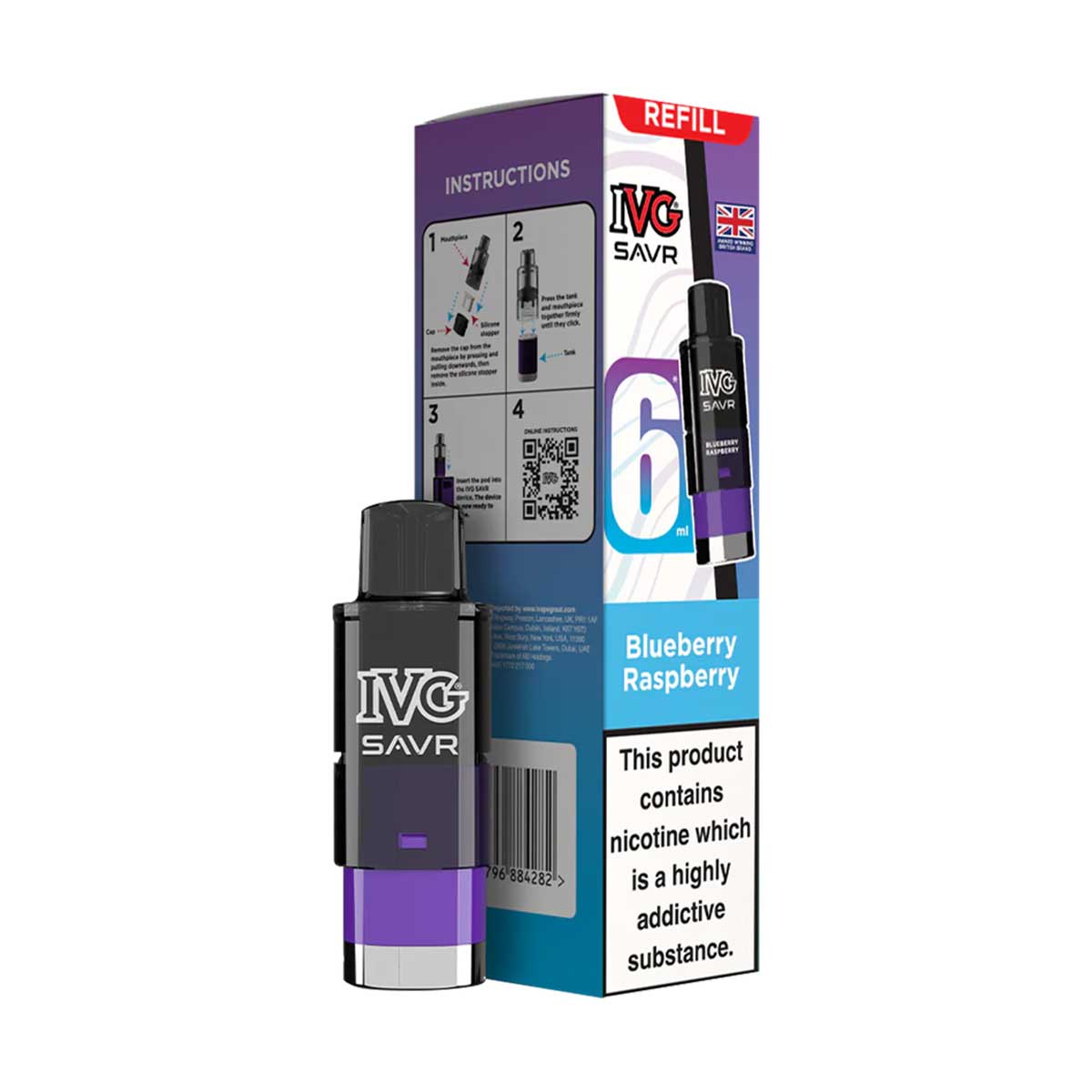 IVG SAVR Prefilled Pod + Refill Container