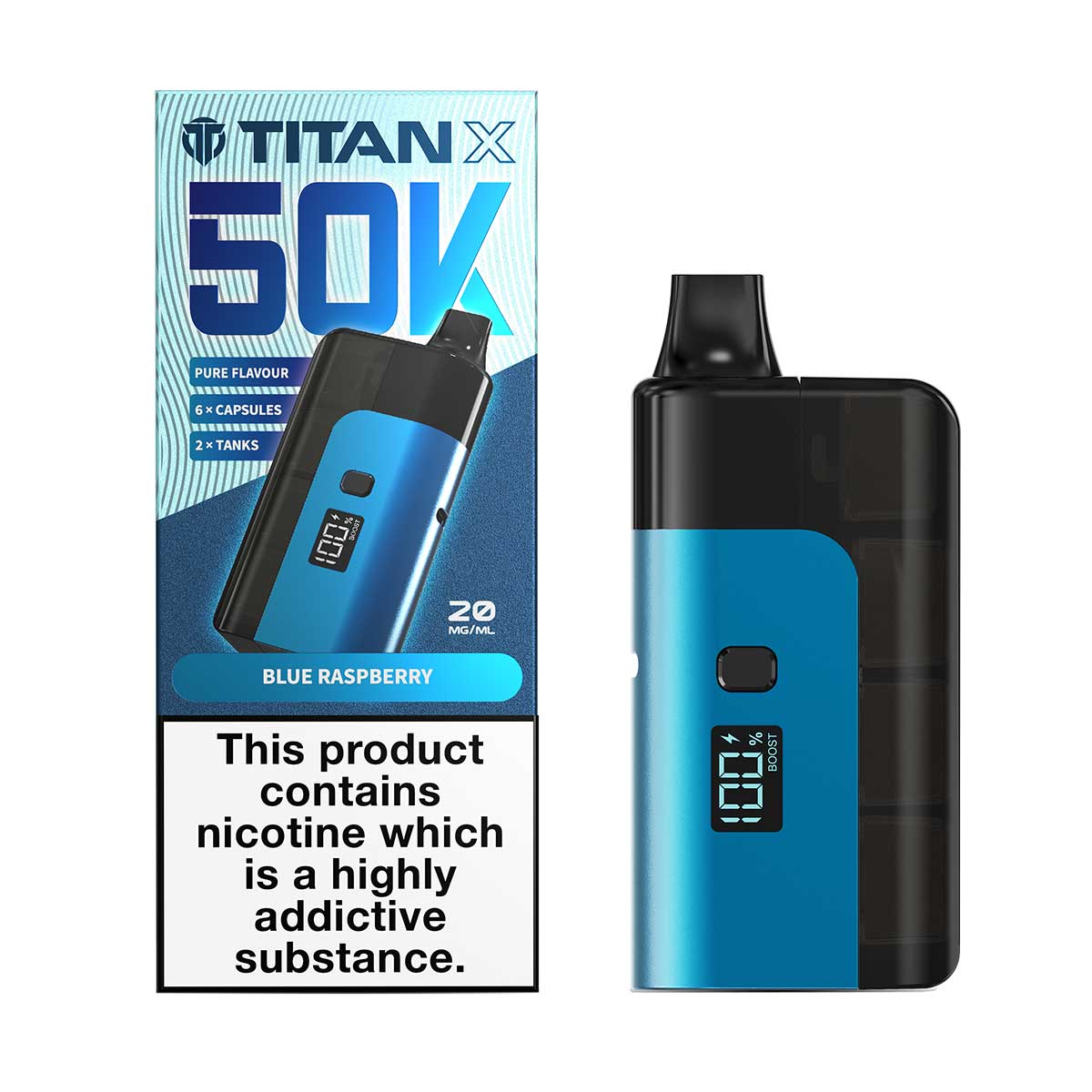 titan x prefilled pod vape kit Titan X 50K Prefilled Vape Kit