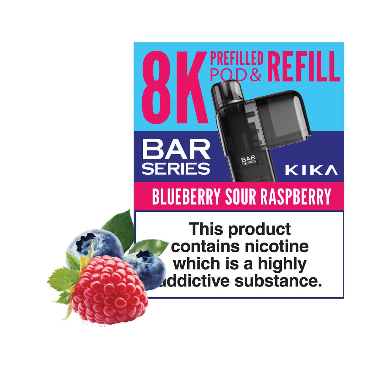 Bar Series Kika 8K Prefilled Pods