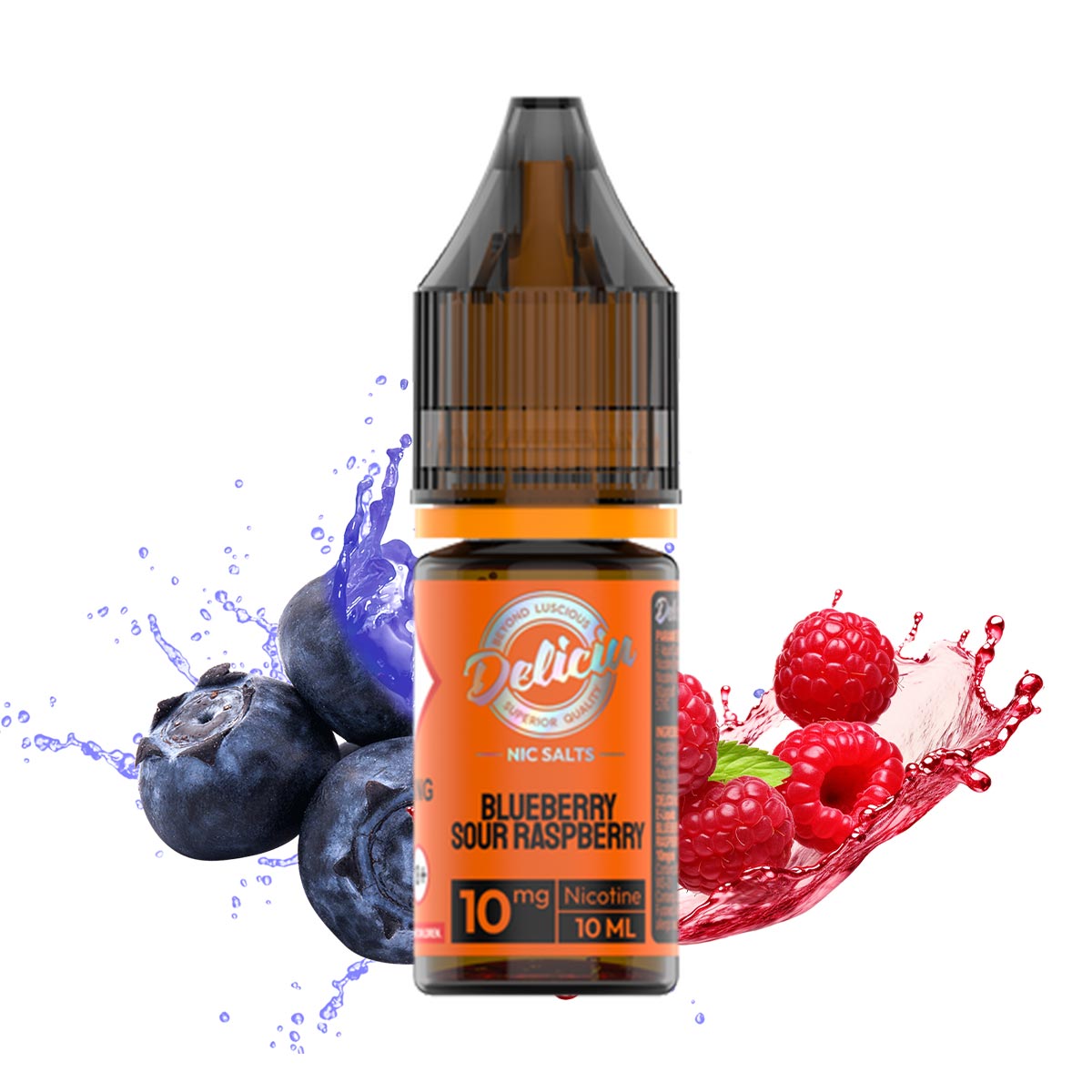 Blueberry Sour Raspberry Nic Salt E-liquid by Deliciu