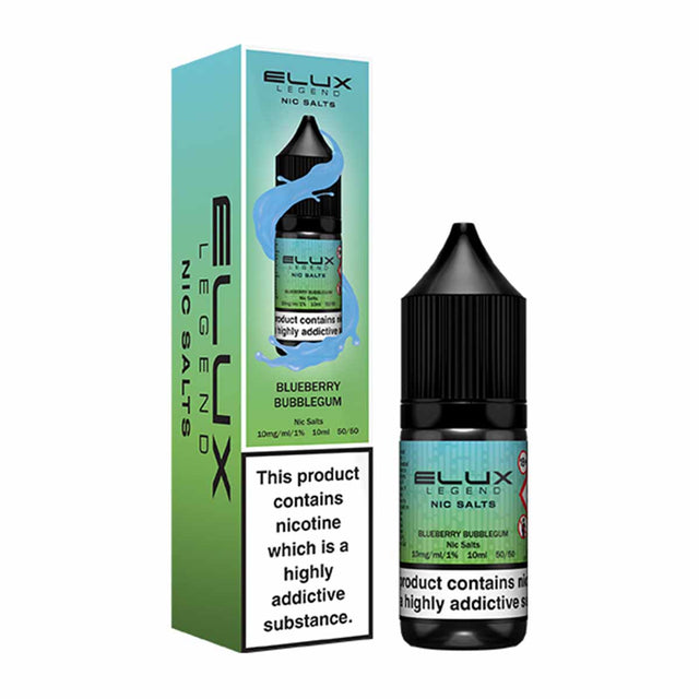 Blueberry Bubblegum elux legend nic salts 10ml