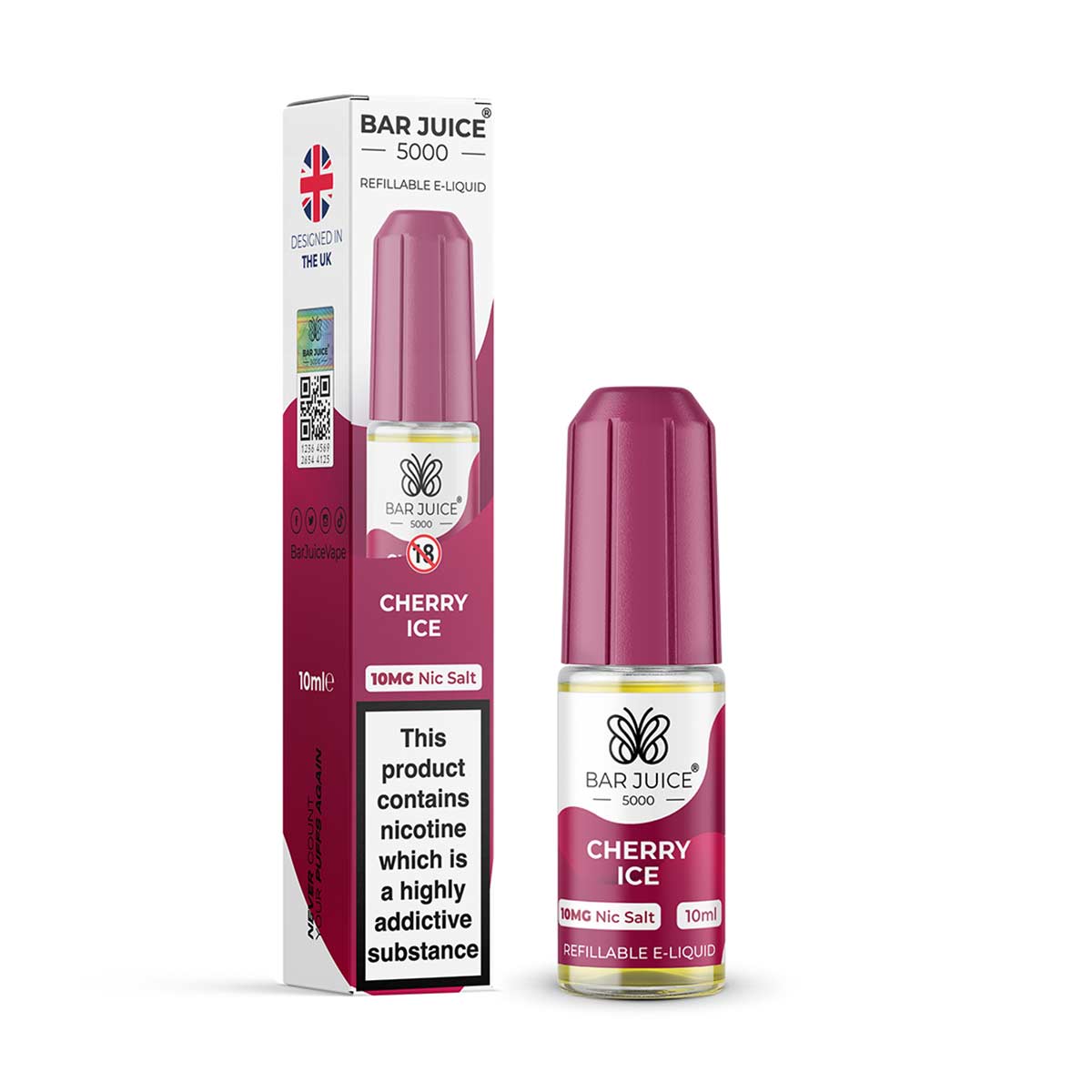 Cherry Ice Bar Juice 5000 Nic Salt E-liquid