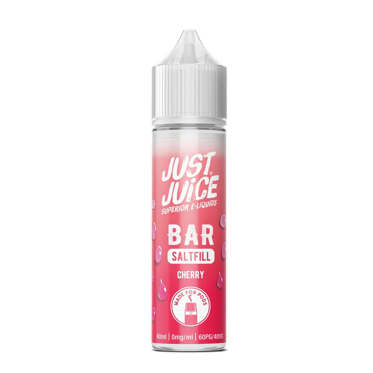 Cherry Just Juice Bar Saltfill Shortfill E-liquid 40ml