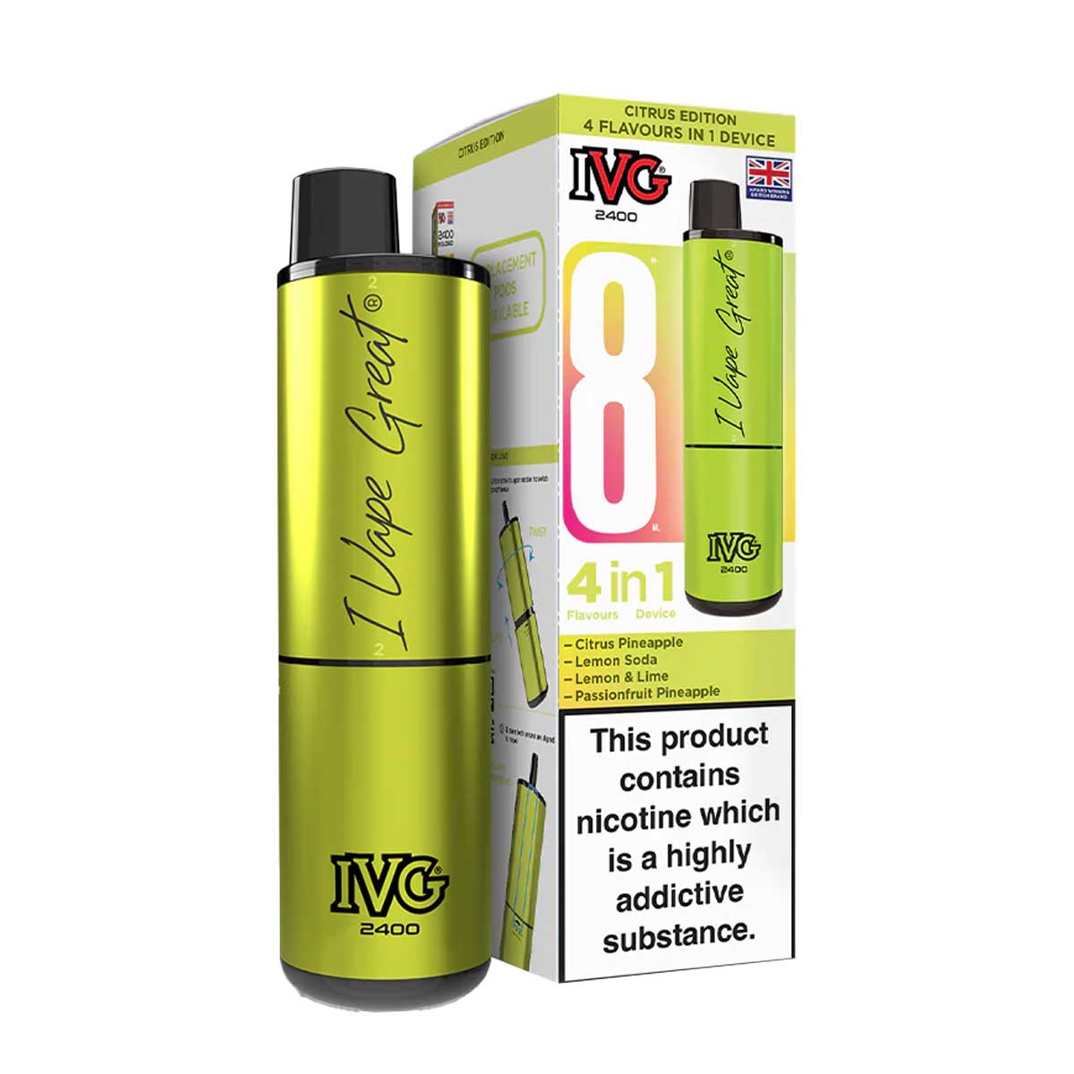 IVG 2400 Rechargeable Vape Kit