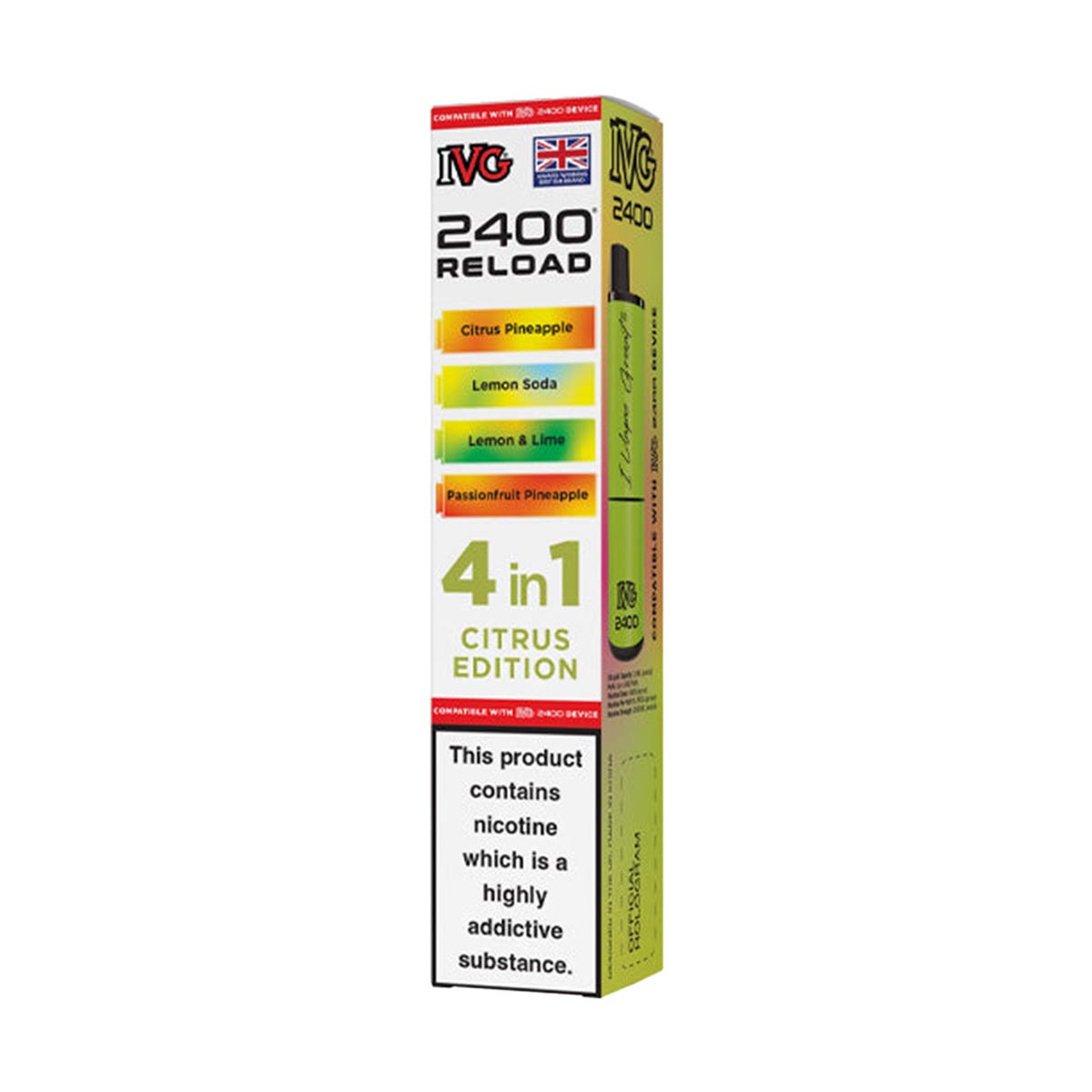 IVG 2400 Reload Pods 4 in 1 Pack